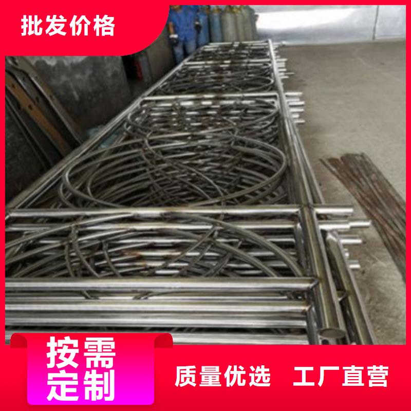 淮北亚光不锈钢复合管护栏现场安装