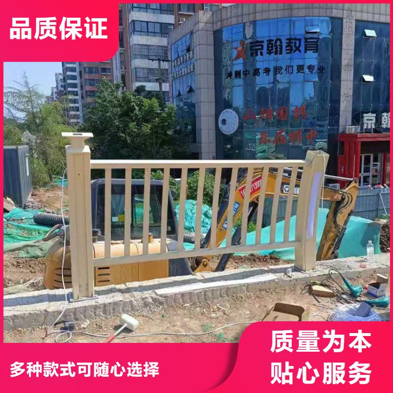 河北邯郸铝合金灯光天桥护栏安装完稳固结实