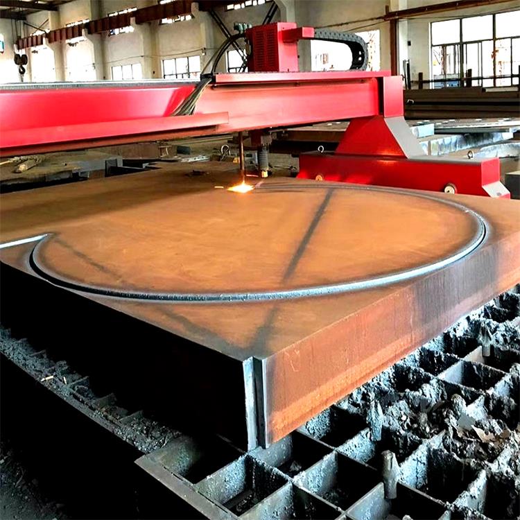郑州260mm厚Q355B钢板件切割工厂
