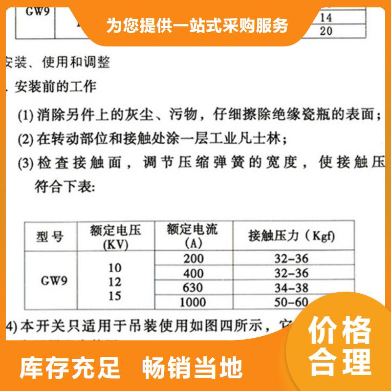 丽江  户外高压隔离开关HGW1-10KV/400A