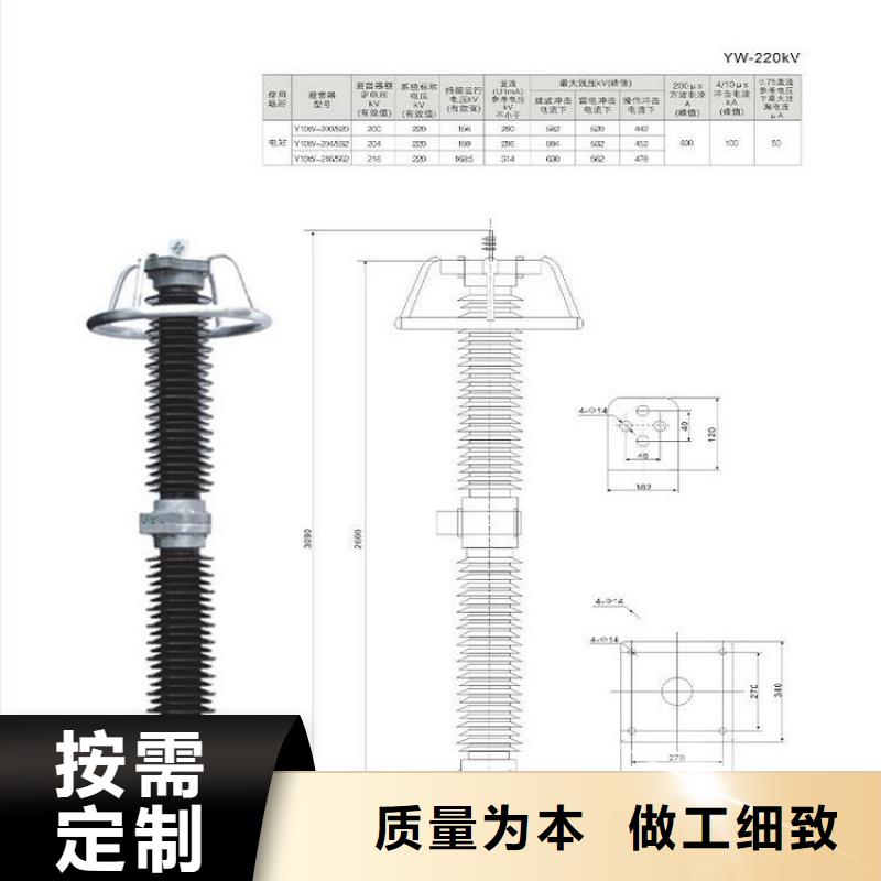 避雷器Y10W-192/500浙江羿振电气有限公司源厂供货