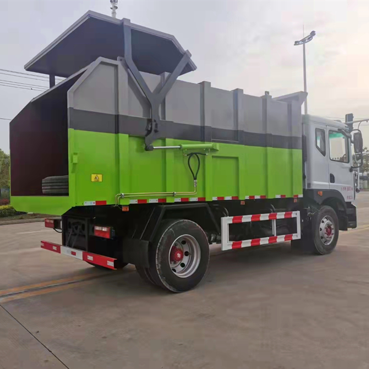 有机肥公司15吨勾臂式粪污运输车-5方车厢可卸式粪污运输车多少钱质量看得见
