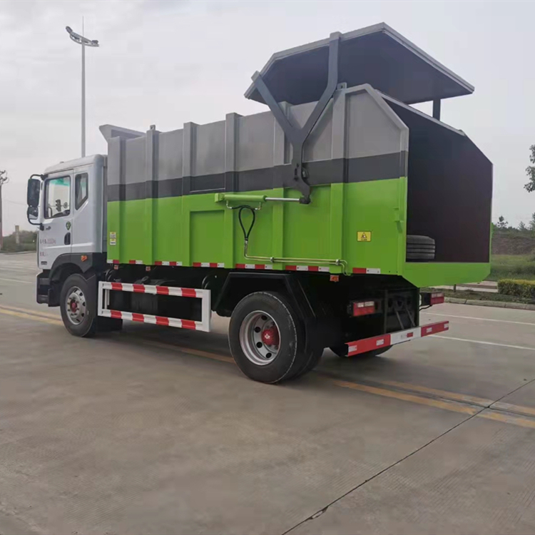 脱干水份的粪渣处理车-勾臂箱式8吨粪肥转运车种类齐全市场行情