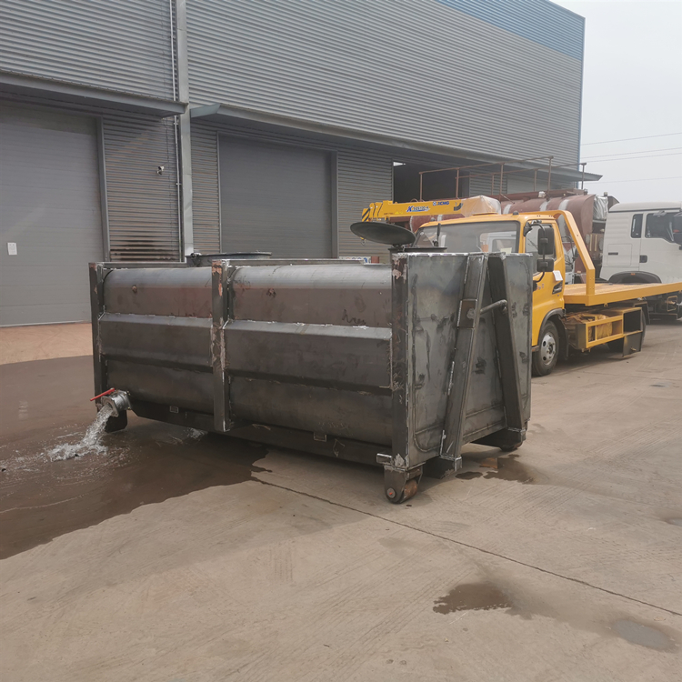 环卫粪水处理车-勾臂箱式12吨粪肥转运车直供厂家