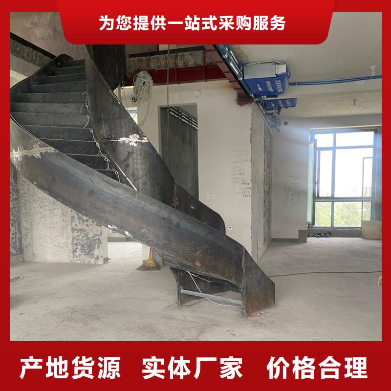 黄山市钢木卷板卷弧工程楼梯设计新颖