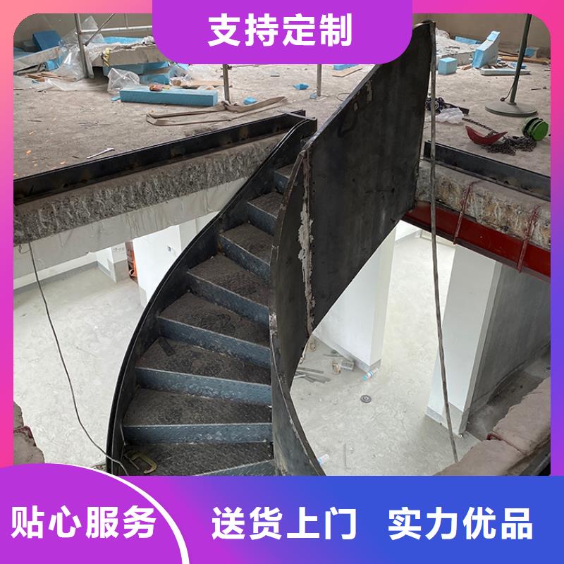 徐州市邳州市钢结构玻璃旋转楼梯钢化玻璃扶手