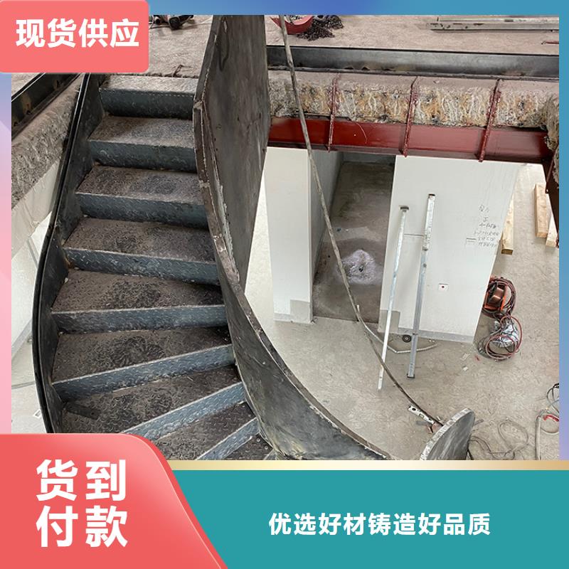 莆田市不锈钢旋转弧形楼梯 制作工艺展示