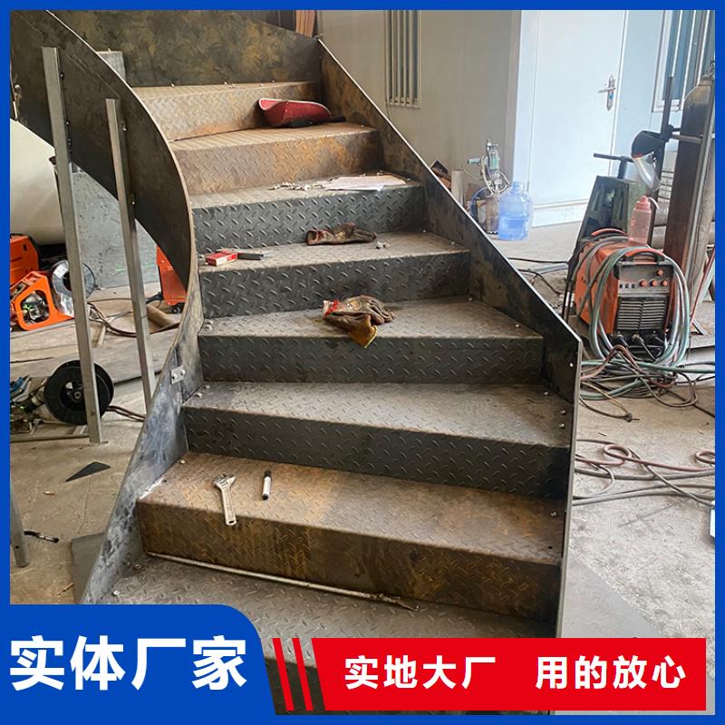 楼梯设计铁艺弧形钢板防腐防锈现货实拍