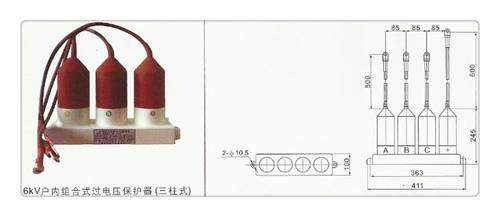 中山TBP-A-7.6F/85三相组合式避雷器