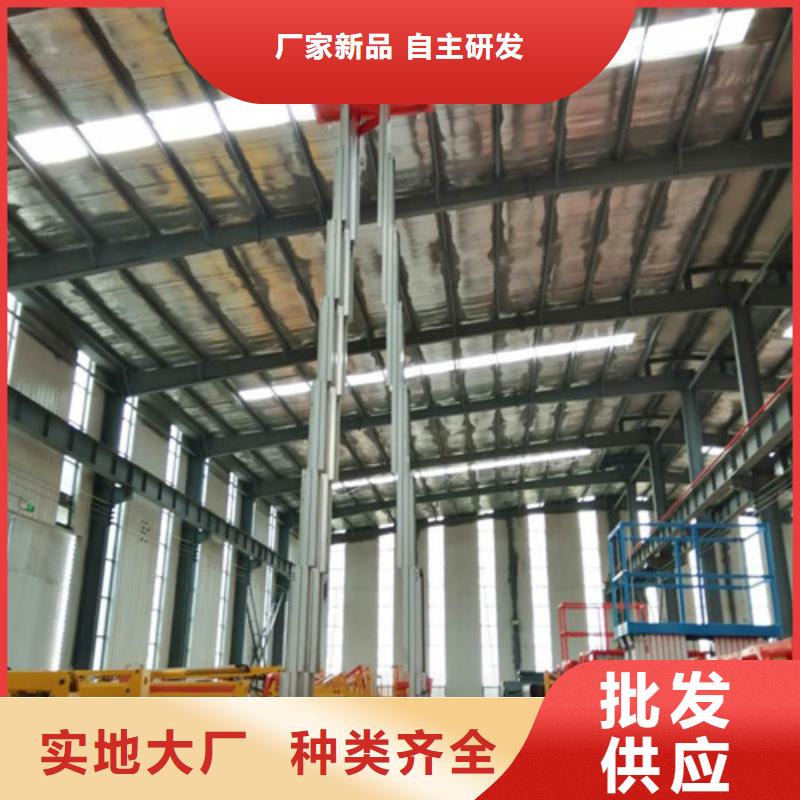 广州单桅式铝合金升降机20米升降机手动铝合金升降平台