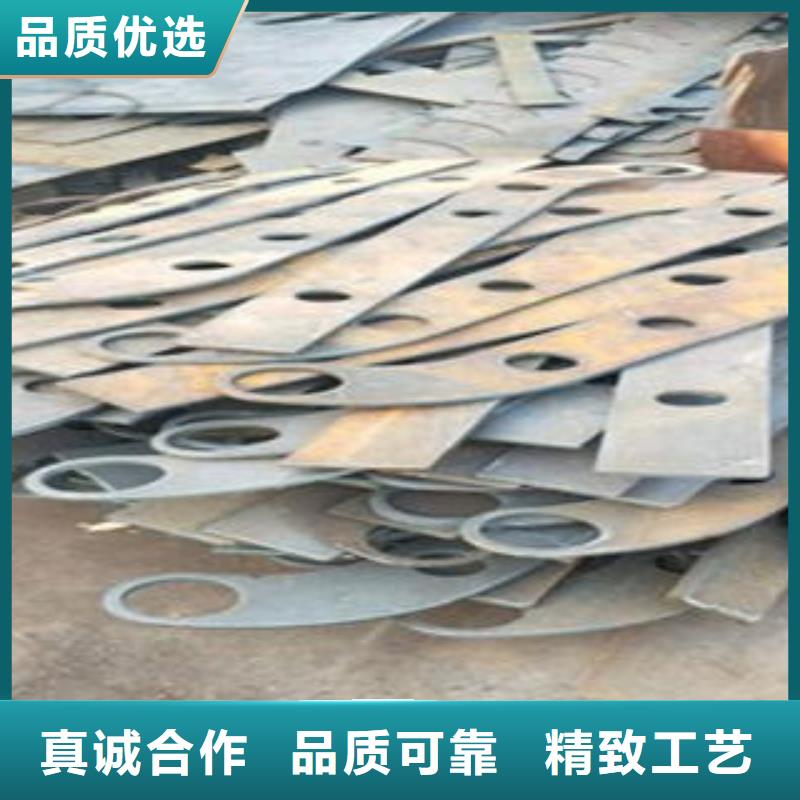 Q235材质钢板立柱切割_不锈钢碳素钢复合管护栏厂家货品齐全来图来样定制