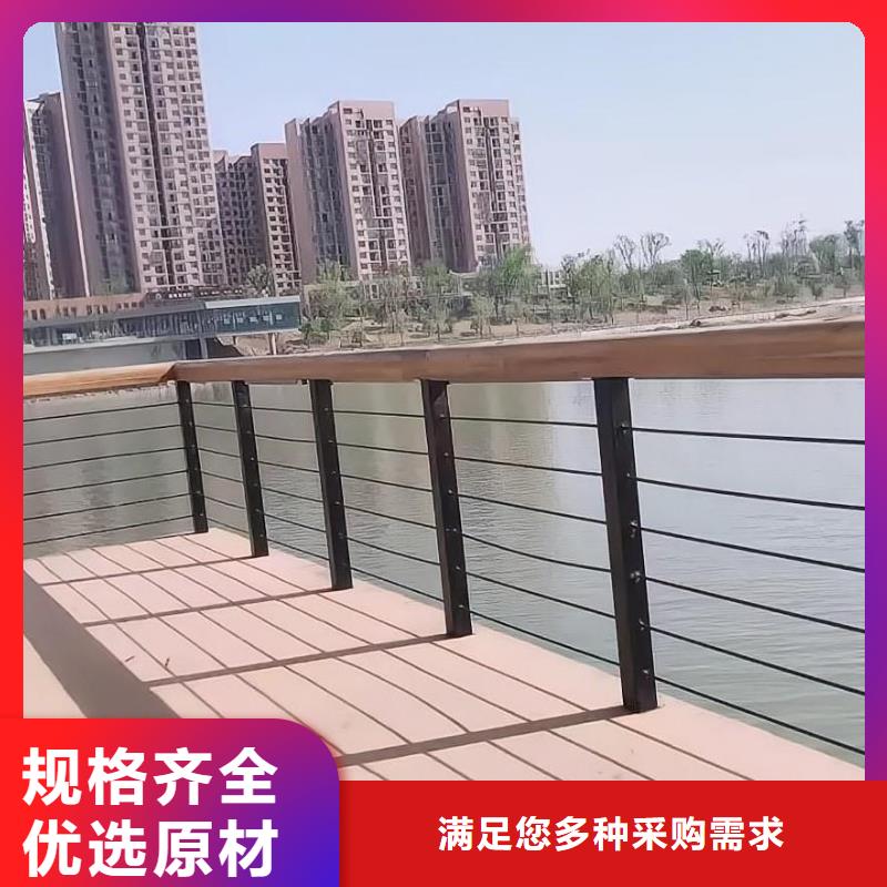 天津不锈钢河道护栏不锈钢钢丝绳河道栏杆来图加工定制