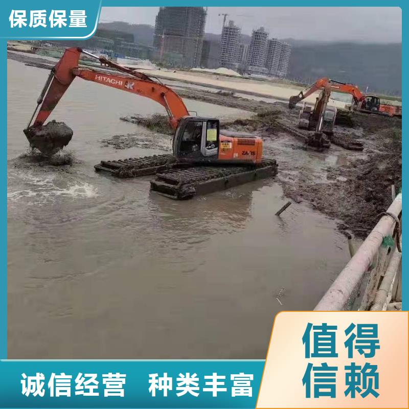 柳州经验丰富的水上干活的挖掘机出租生产厂家