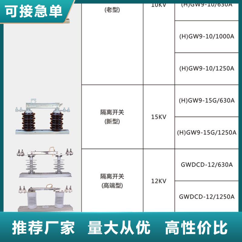 高压隔离开关GW9-10KV/200A.专业供货品质管控