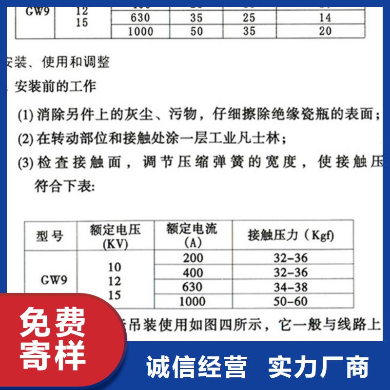广元_户外高压隔离开关GW9-10KV/1250A