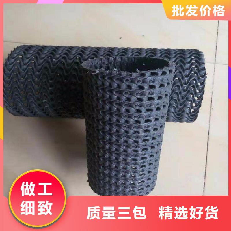 广东惠州HDPE硬式透水管聚乙烯牙山网状