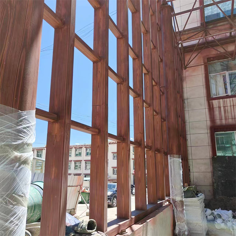 山东廊架长廊木纹漆厂家批发质量保证