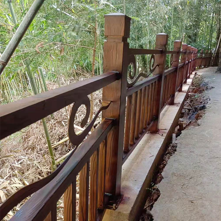 山西忻州廊架长廊木纹漆全包施工价格质量保证