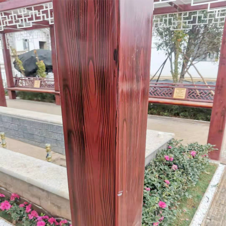 安徽芜湖廊架长廊木纹漆批发厂家支持定制