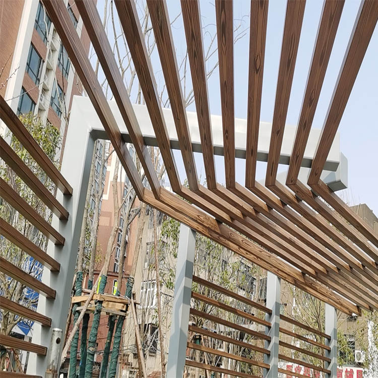 陕西安康廊架长廊木纹漆批发价格质量保证